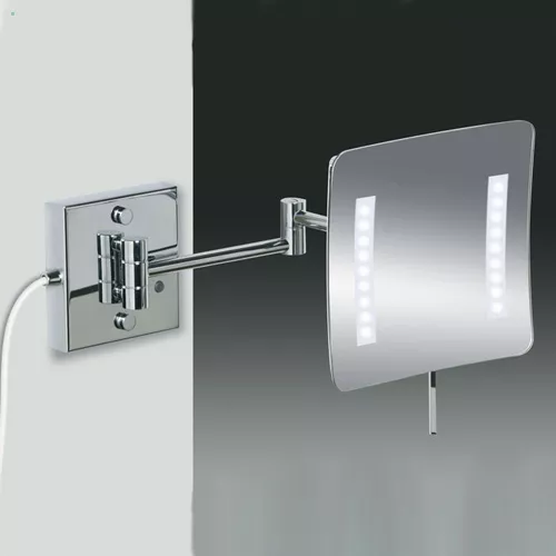 Windisch 99857/2 LED-Wandkosmetikspiegel, nickel satiniert-99857/2SNI5X