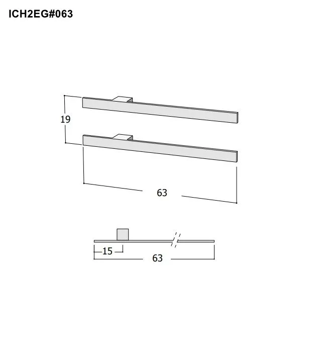 Tubes Radiatori I CHING elektrischer Handtuchwärmer inklusive Einbauteil und Transformator-ICH2E#063-KIT-INC-C0
