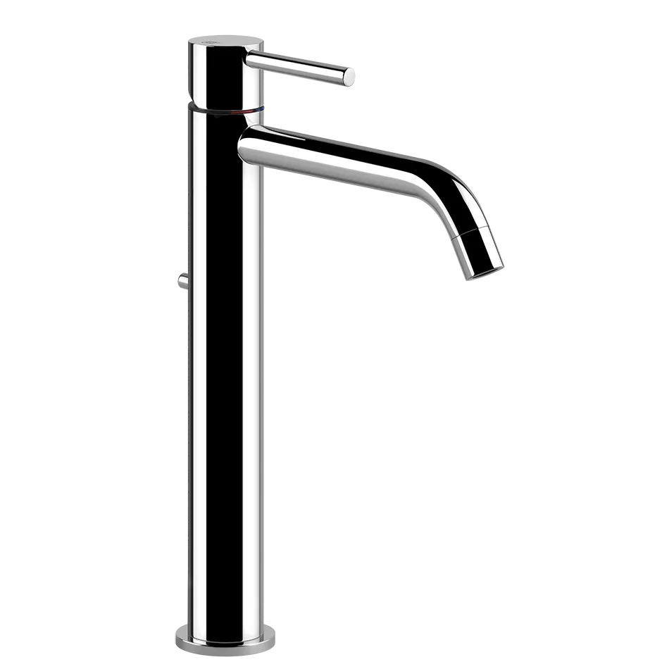 Gessi VIA TORTONA Waschtisch-Einhebelmischer mit Auslauf zur Tischmontage, Ausladung: 127mm, hohe Version, mit Ablaufgarnitur, 3/8 Anschluss, chrom - 18603031 Gessi VIA TORTONA Waschtisch-Einhebelmischer mit Auslauf zur Tischmontage, Ausladung: 127mm, hohe Version, mit Ablaufgarnitur, 3/8 Anschluss, chrom - 18603031
