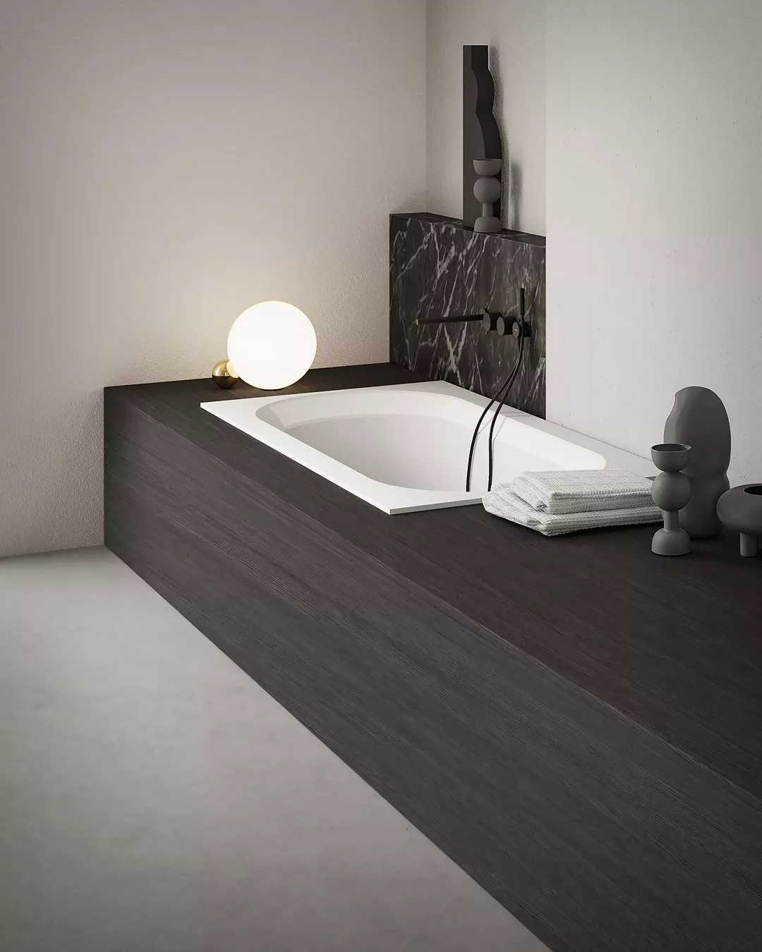 antoniolupi OASI rechteckige Einbau- oder freistehende Badewanne aus Cristalplant®, Breite: 170cm, Tiefe: 75cm, weiß matt-OASI30
