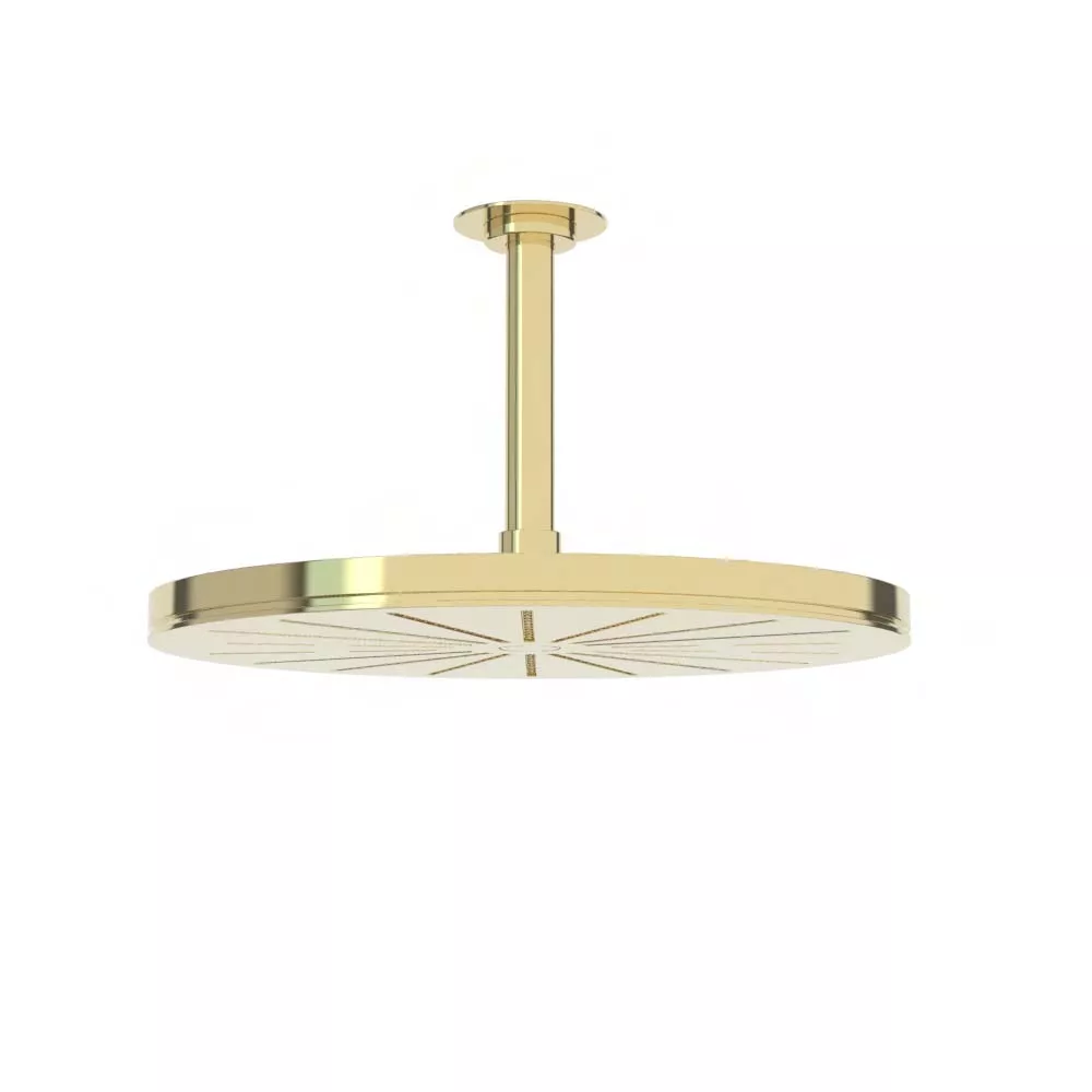 vola 060A Decken-Regenbrause 3/4”, Höhe:165mm, messing poliert-060A-19