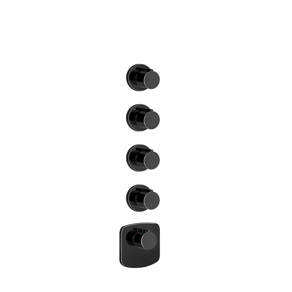 Gessi ANELLO Außenteil für Hochleistungsthermostat zur Wandmontage, 4-Wege, mit einzelnen Rosetten, metall schwarz PVD - 43238706 Gessi ANELLO Außenteil für Hochleistungsthermostat zur Wandmontage, 4-Wege, mit einzelnen Rosetten, metall schwarz PVD - 43238706