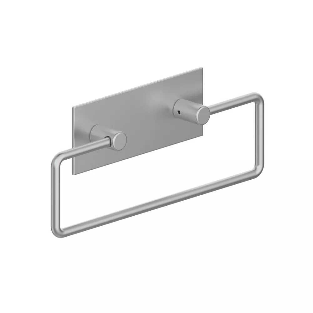 vola T15 Wand-Bügel-Handtuchhalter mit Wandplatte, Breite:234mm, edelstahl-T15-40
