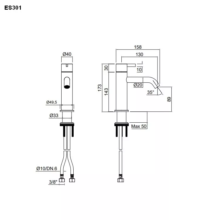 antoniolupi ESSENTIA Stand-Waschtisch-Eingriffmischer-ES301SA