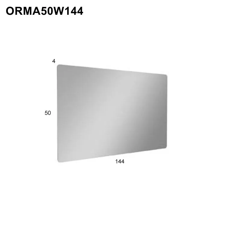 antoniolupi ORMA rechteckiger LED-Spiegel mit polierter Kante und runden Ecken, Breite: 144cm, Höhe: 50cm, Stärke: 4mm, Lichtfarbe: 4000K, neutralweiß - ORMA50W144-4000 antoniolupi ORMA rechteckiger LED-Spiegel mit polierter Kante und runden Ecken, Breite: 144cm, Höhe: 50cm, Stärke: 4mm, Lichtfarbe: 4000K, neutralweiß - ORMA50W144-4000