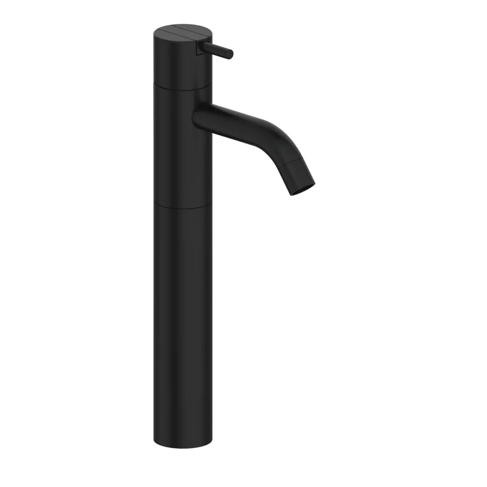 vola HV1+170 Waschtisch-Einhebelmischer ohne Ablaufgarnitur Ausladung:114mm Höhe:290mm, Hebel:25mm, schwarz matt-HV1+170-27