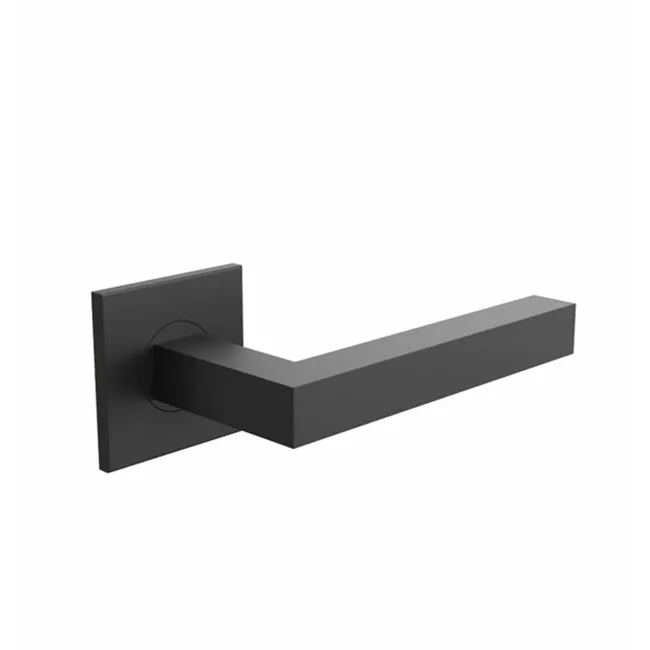Frost Denmark ARCHITECTURAL HARDWARE Türgriff mit quadratischer Rosette-A1001BLS