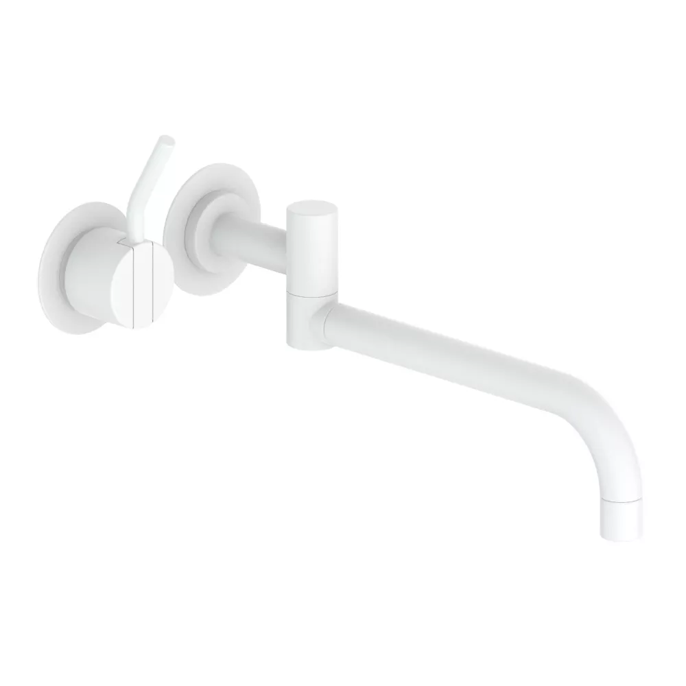 vola 131M Unterputz-Waschtisch-Einhebelmischer, Ausladung:250mm, Hebel:60mm, weiß matt-131M-28