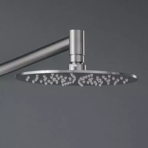 cea FRE 12 runde Kopfbrause, slim, D:200mm, edelstahl satiniert-FRE12S
