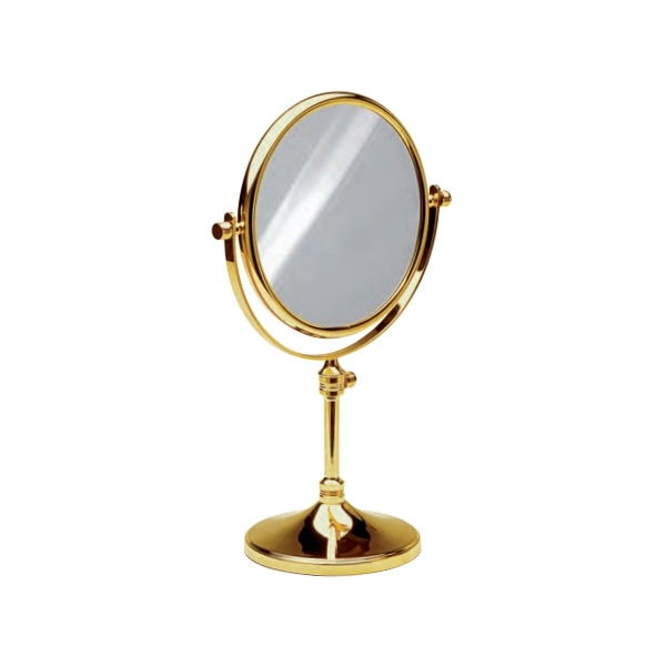 Windisch 99132 Stand-Kosmetikspiegel höhenverstellbar, chrom/gold-99132CRO5XOP
