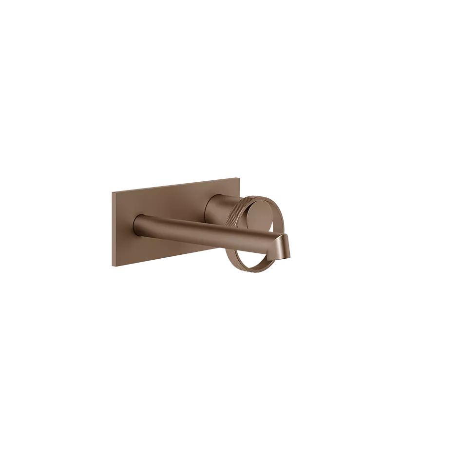 Gessi ANELLO Außenteil für Waschtisch-Einhebelmischer mit Auslauf zur Wandmontage, Ausladung: 130-160mm, mit rechteckiger Platte, ohne Ablaufgarnitur, kupfer gebürstet PVD - 63388708 Gessi ANELLO Außenteil für Waschtisch-Einhebelmischer mit Auslauf zur Wandmontage, Ausladung: 130-160mm, mit rechteckiger Platte, ohne Ablaufgarnitur, kupfer gebürstet PVD - 63388708
