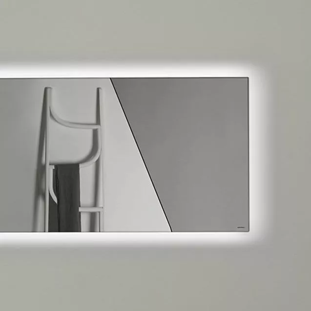 antoniolupi APICE rechteckiger LED-Spiegel, H:50cm, B:90cm, Lichtfarbe:3000K, warmweiß-APICE50W90_3000