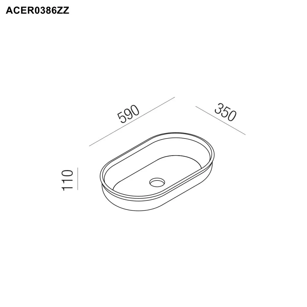 Agape UNDICI ovales Aufsatzbecken aus Solid Surface, Breite: 59cm, Tiefe: 35cm, Höhe: 11cm, inklusive Ablaufgarnitur, weiß matt - ACER0384ZZ Agape UNDICI ovales Aufsatzbecken aus Solid Surface, Breite: 59cm, Tiefe: 35cm, Höhe: 11cm, inklusive Ablaufgarnitur, weiß matt - ACER0384ZZ