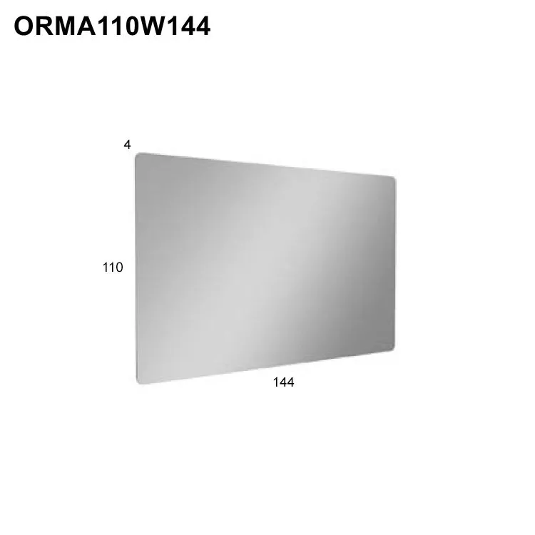 antoniolupi ORMA rechteckiger LED-Spiegel mit polierter Kante und runden Ecken, Breite: 144cm, Höhe: 110cm, Stärke: 4mm, Lichtfarbe: 3000K, warmweiß - ORMA110W144-3000 antoniolupi ORMA rechteckiger LED-Spiegel mit polierter Kante und runden Ecken, Breite: 144cm, Höhe: 110cm, Stärke: 4mm, Lichtfarbe: 3000K, warmweiß - ORMA110W144-3000