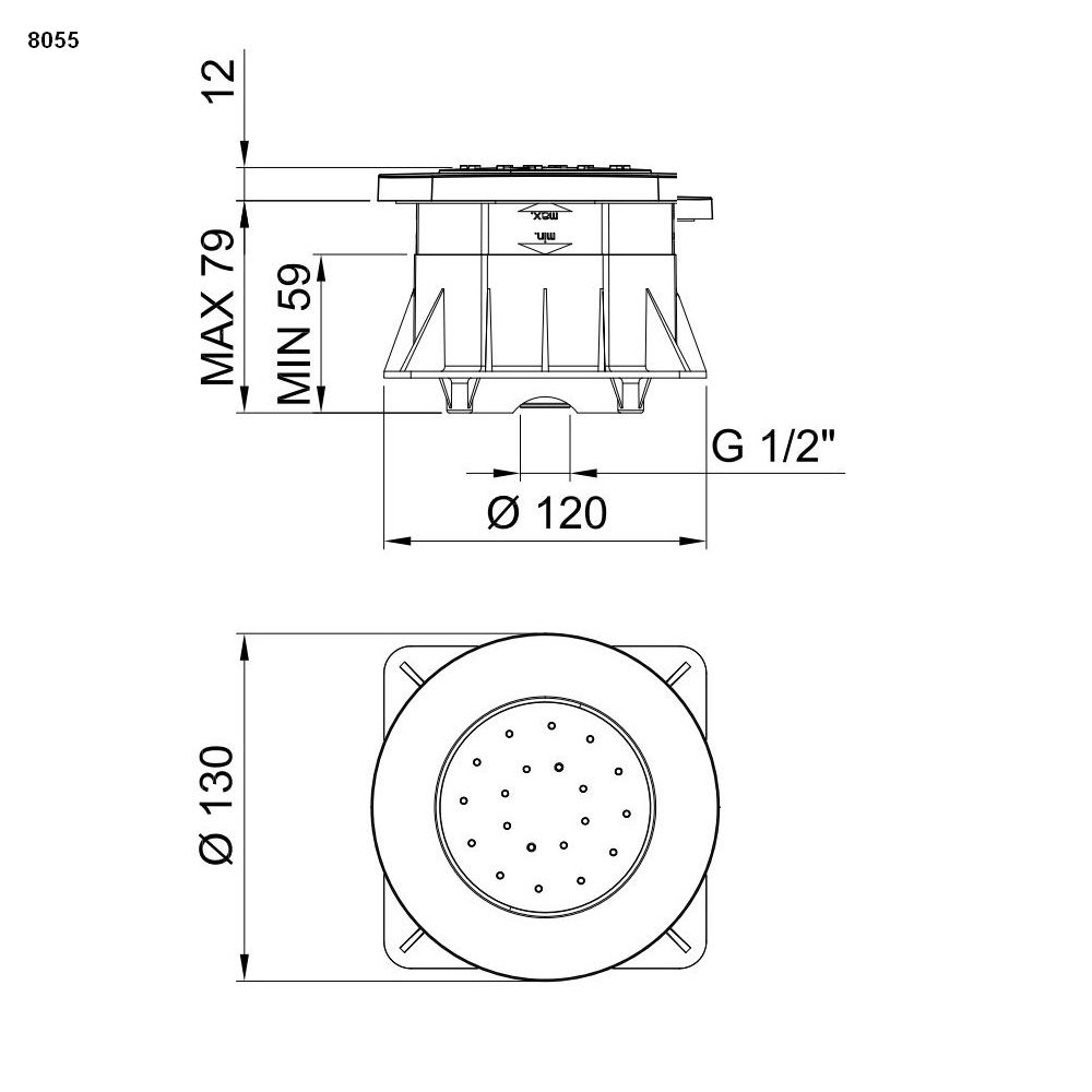 Fantini Seitenbrause-86028055