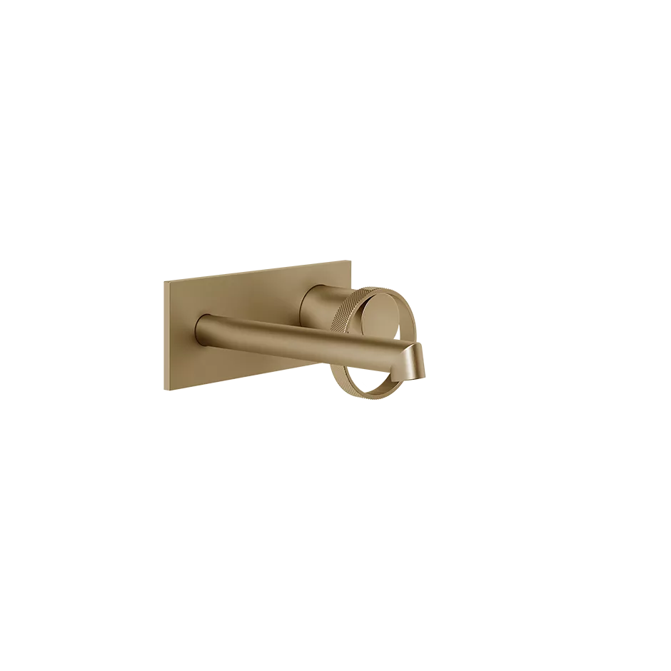 Gessi ANELLO Außenteil für Waschtisch-Einhebelmischer mit Auslauf zur Wandmontage, Ausladung: 130-160mm, mit rechteckiger Platte, ohne Ablaufgarnitur, warmes bronze gebürstet PVD - 63388726 Gessi ANELLO Außenteil für Waschtisch-Einhebelmischer mit Auslauf zur Wandmontage, Ausladung: 130-160mm, mit rechteckiger Platte, ohne Ablaufgarnitur, warmes bronze gebürstet PVD - 63388726