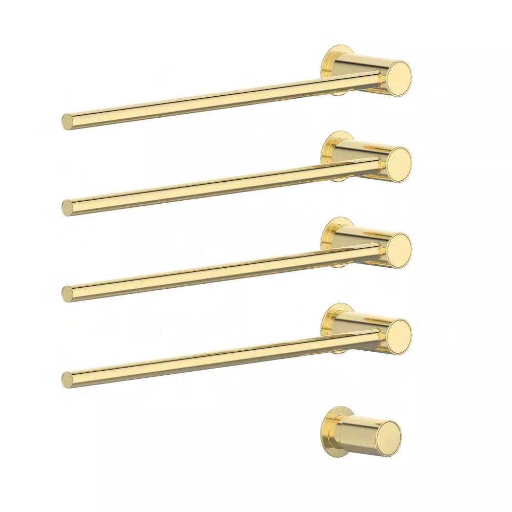 vola T39EL/4 Unterputz-Handtuchwärmer für Elektroanschluss, Breite:555mm, mit 4 Heizstäben, messing poliert-T39EL/4-19