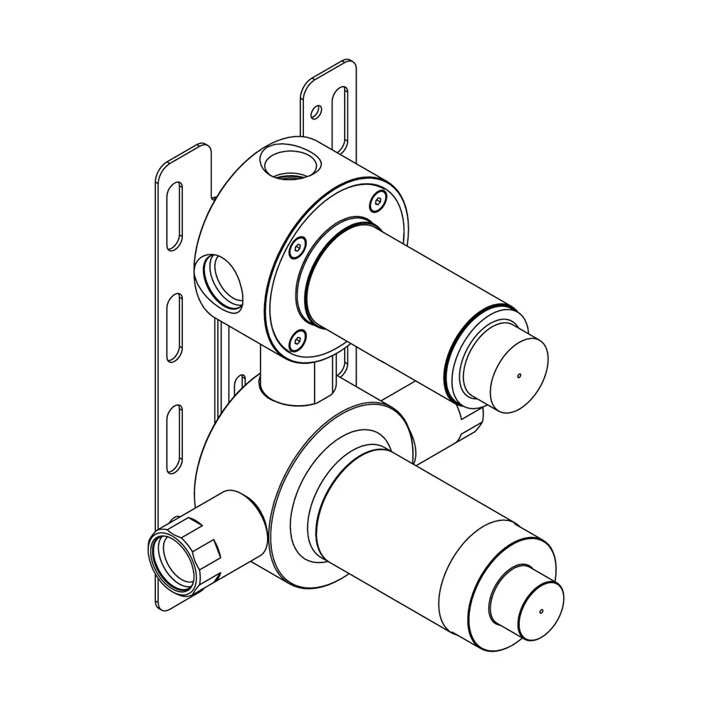 cea Unterputz-Einbauteil-Thermostat mit 2/3-Wege-Umstellung-UCS27