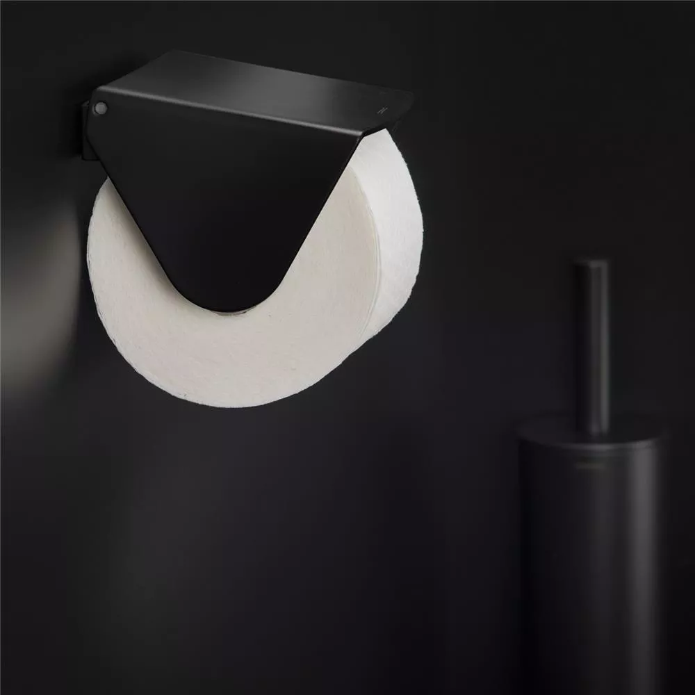 cosmic Black & White Toilettenpapierhalter, schwarz matt-WJC238A0059036