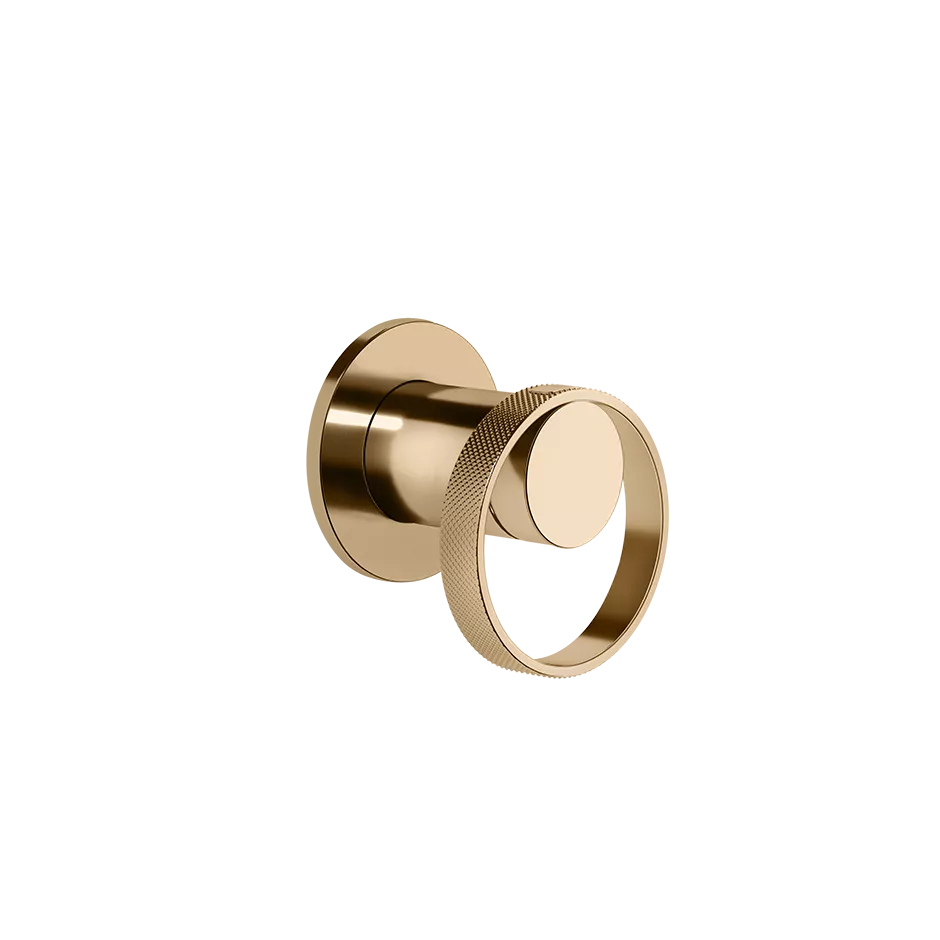 Gessi ANELLO Außenteil für Waschtisch-Einhebelmischer für separaten Auslauf zur Wandmontage, 1-Weg, warmes bronze PVD - 63409735