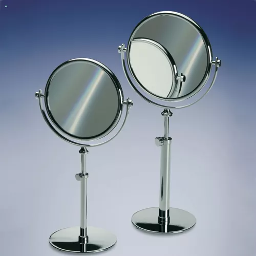 Windisch 99131 Stand-Kosmetikspiegel höhenverstellbar, chrom/gold-99131CRO5X