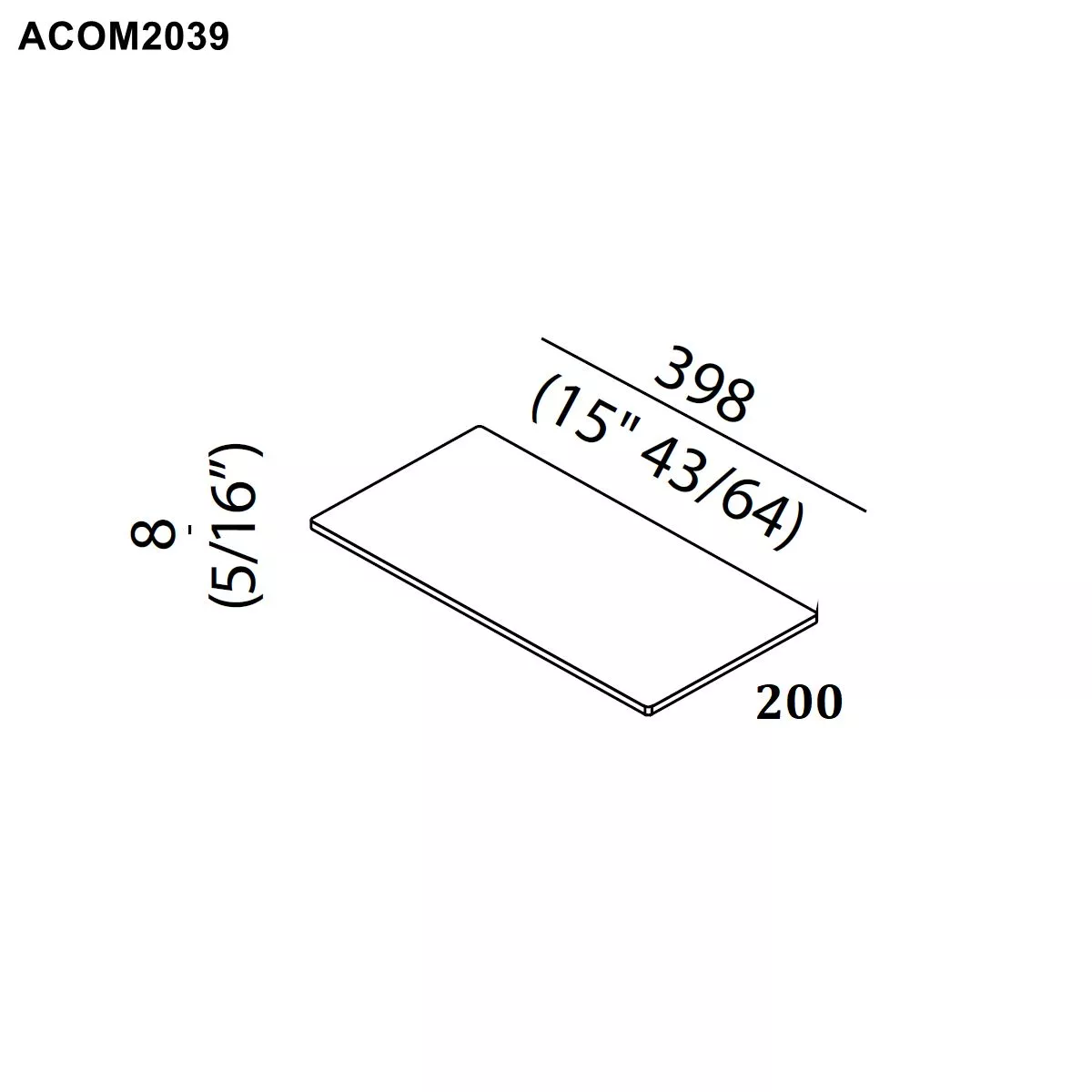 Agape Ablage für LITORALE Waschtisch aus Solid Surface, Breite: 20cm, Tiefe: 39,8cm, Höhe: 0,8cm, weiß matt - ACOM2039SS Agape Ablage für LITORALE Waschtisch aus Solid Surface, Breite: 20cm, Tiefe: 39,8cm, Höhe: 0,8cm, weiß matt - ACOM2039SS