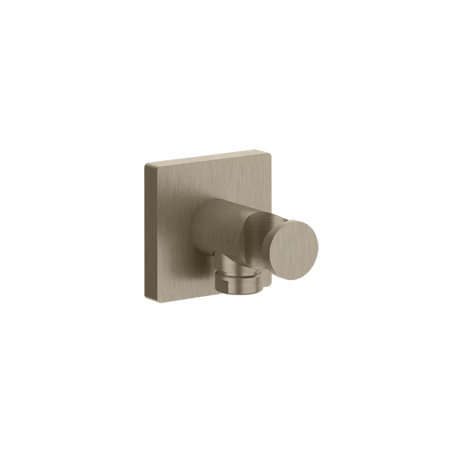 Gessi EMPORIO Wandanschlussbogen mit Brausehalter, 1/2 Anschluss, Finox Optik - 47361149