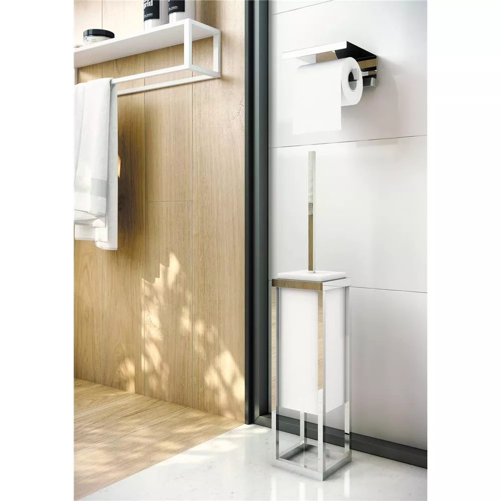 cosmic The Grid Toilettenbürstenhalter Boden/Wand chrom-WJC268A0000001