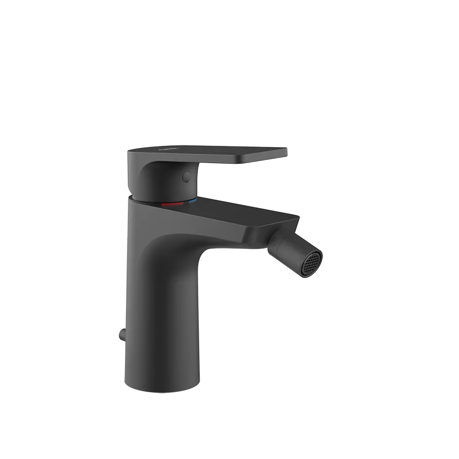 Gessi VIA BIGLI Bidet-Einhebelmischer mit Auslauf zur Tischmontage, Ausladung: 123mm, mit Ablaufgarnitur, 3/8 Anschluss, schwarz matt - 62007299 Gessi VIA BIGLI Bidet-Einhebelmischer mit Auslauf zur Tischmontage, Ausladung: 123mm, mit Ablaufgarnitur, 3/8 Anschluss, schwarz matt - 62007299