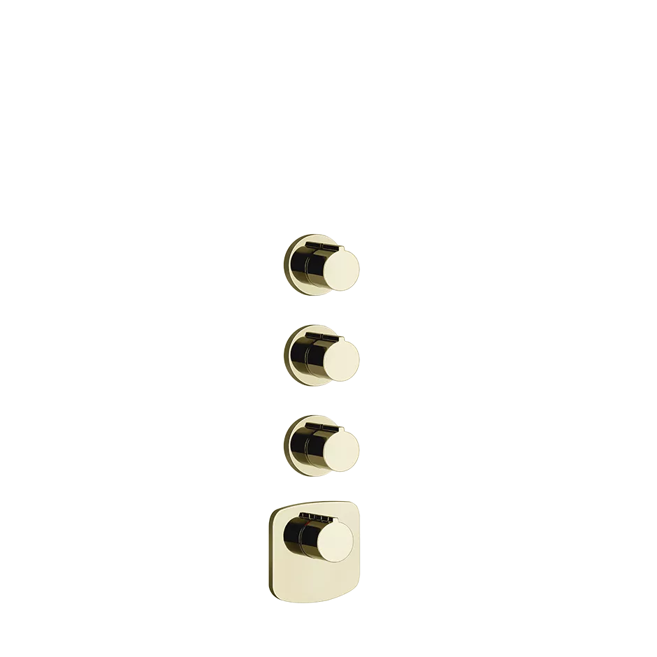 Gessi ANELLO Außenteil für Hochleistungsthermostat zur Wandmontage, 3-Wege, mit einzelnen Rosetten, messing PVD - 43236710 Gessi ANELLO Außenteil für Hochleistungsthermostat zur Wandmontage, 3-Wege, mit einzelnen Rosetten, messing PVD - 43236710