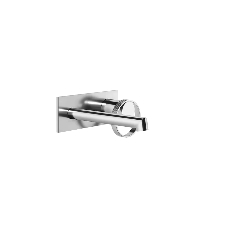 Gessi ANELLO Außenteil für Waschtisch-Einhebelmischer mit Auslauf zur Wandmontage, Ausladung: 130-160mm, mit rechteckiger Platte, ohne Ablaufgarnitur, chrom - 63388031 Gessi ANELLO Außenteil für Waschtisch-Einhebelmischer mit Auslauf zur Wandmontage, Ausladung: 130-160mm, mit rechteckiger Platte, ohne Ablaufgarnitur, chrom - 63388031