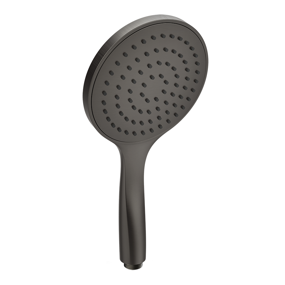 Gessi Antikalk-Handbrause, Durchmesser: 130mm, 1-Strahl, bei 3 bar Druck ca. 9 l/min, metall schwarz gebürstet PVD - 14370707