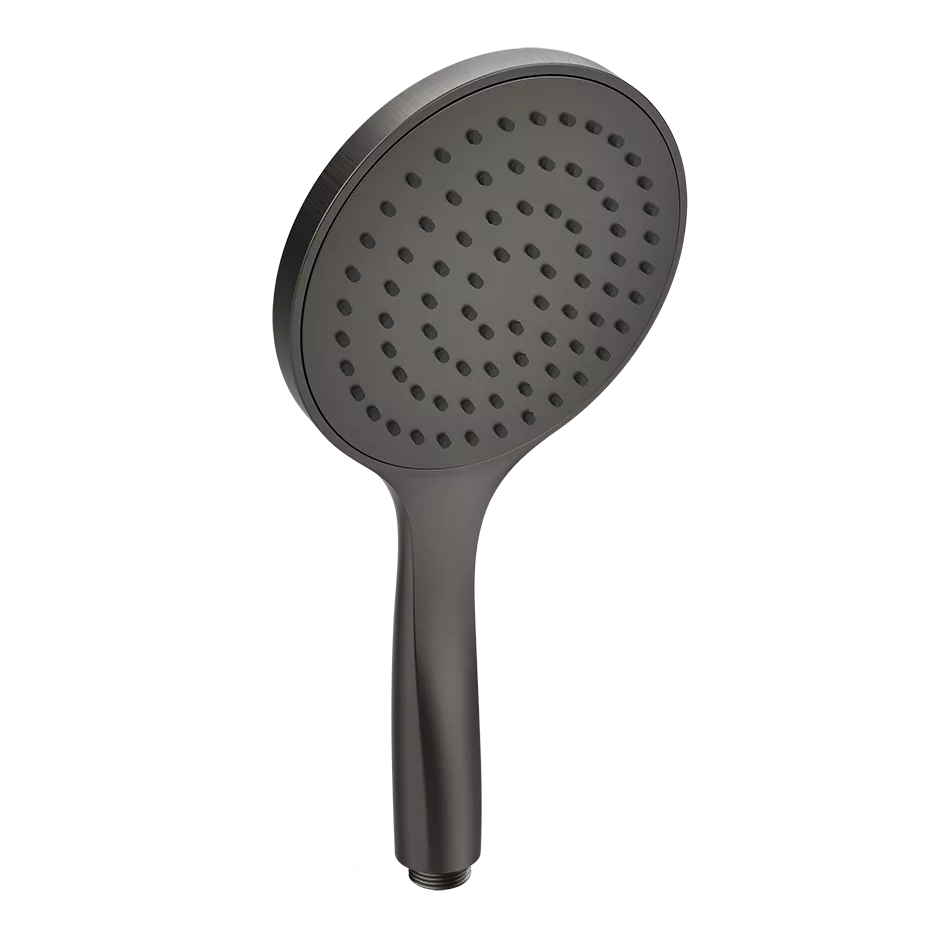 Gessi Antikalk-Handbrause, Durchmesser: 130mm, 1-Strahl, bei 3 bar Druck ca. 9 l/min, metall schwarz gebürstet PVD - 14370707