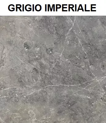 antoniolupi BAÌA Badewanne aus Naturstein, 185x90x50cm, grigio imperiale, Ablaufgarnitur chrom-BAIAGILU
