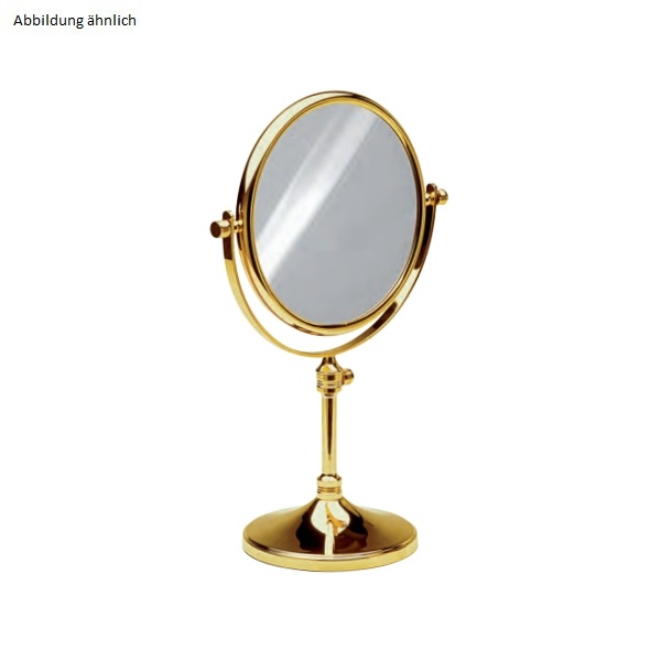 Windisch 99132 Stand-Kosmetikspiegel höhenverstellbar, chrom/gold-99132CRO7XOP