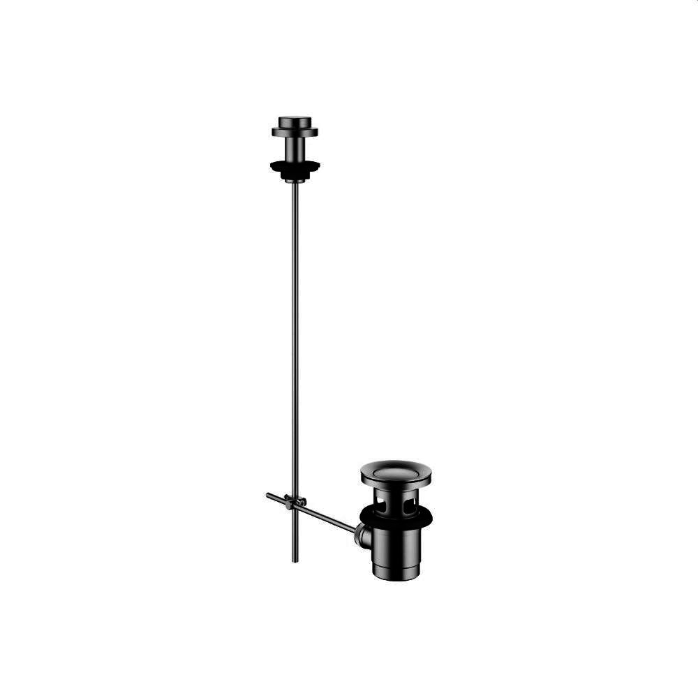 DOVB Ablaufgarnitur mit Zugknopf für Standmontage 1 1/4¨, dark platinum matt-10200970-99