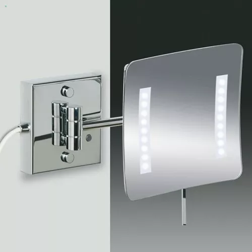Windisch 99857/1 LED-Wandkosmetikspiegel, nickel satiniert-99857/1SNI5X