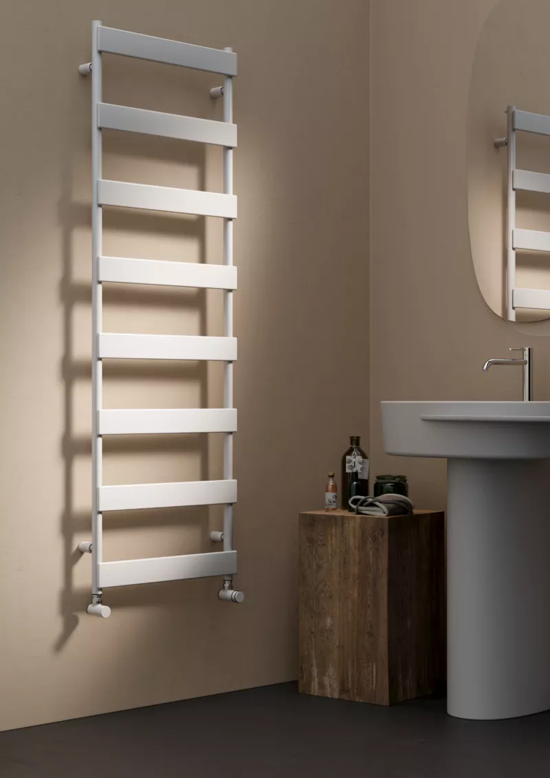 Tubes Radiatori SMART PL elektrischer Handtuchwärmer mit Design-Verschlusskappe und Standard-Halterung, Breite: 50cm, Höhe: 93cm, lackiert nach Kategorie C0-SM70LEL#090050T6ST-C0