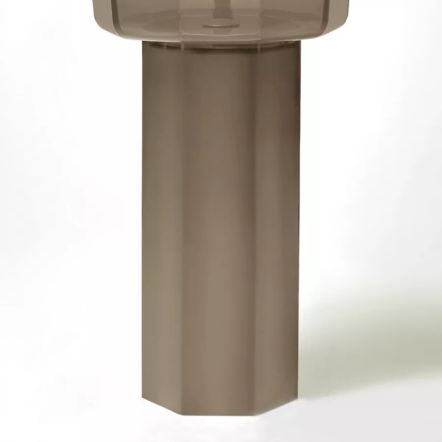 antoniolupi OPALE Standsäule für Opale-Waschbecken aus Cristalmood®, D:30cm, H:70cm, nebbia-OPALE20C_NEBBIA