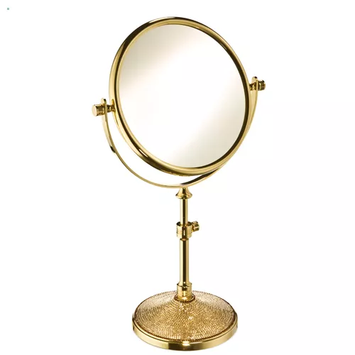 Windisch 99532 Stand-Kosmetikspiegel höhenverstellbar, gold-99532O7XOP