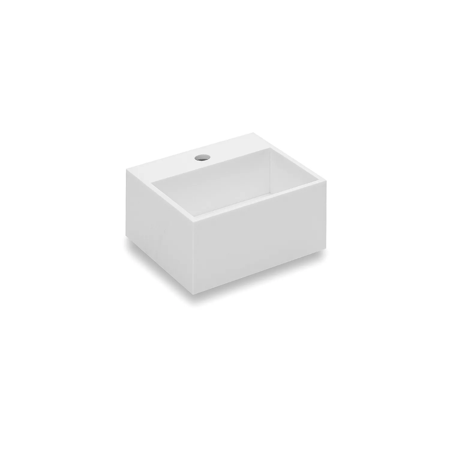 cosmic COMPACT Waschbecken, 32,5x32,5x15cm, mit 1 Hahnloch, weiß matt-WJC739L0401500