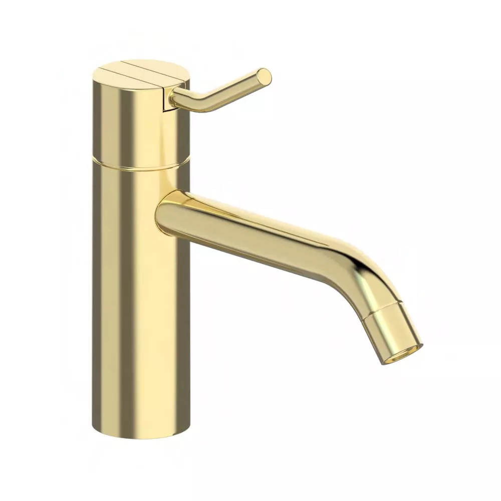 vola HV1M+30/150 Waschtisch-Einhebelmischer, Höhe:150mm, Ausladung:150mm, ohne Ablaufgarnitur, Hebel:60mm, messing poliert-HV1M+30/150-19 vola HV1M+30/150 Waschtisch-Einhebelmischer, Höhe:150mm, Ausladung:150mm, ohne Ablaufgarnitur, Hebel:60mm, messing poliert-HV1M+30/150-19