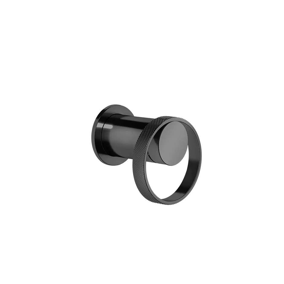 Gessi ANELLO Außenteil für Unterputz-Einhebelmischer für die Dusche/Wanne zur Wandmontage, 1-Weg, metall schwarz PVD - 63361706