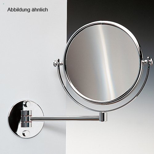 WINDISCH 99139 Wand-Kosmetikspiegel einarmig, bronze/1-fach und 3-fach-99139OW3X