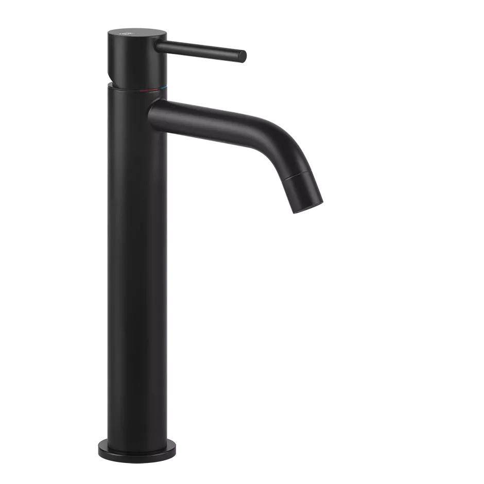 Gessi VIA TORTONA Waschtisch-Einhebelmischer mit Auslauf zur Tischmontage, Ausladung: 127mm, hohe Version, ohne Ablaufgarnitur, 3/8 Anschluss, schwarz matt - 18604299 Gessi VIA TORTONA Waschtisch-Einhebelmischer mit Auslauf zur Tischmontage, Ausladung: 127mm, hohe Version, ohne Ablaufgarnitur, 3/8 Anschluss, schwarz matt - 18604299