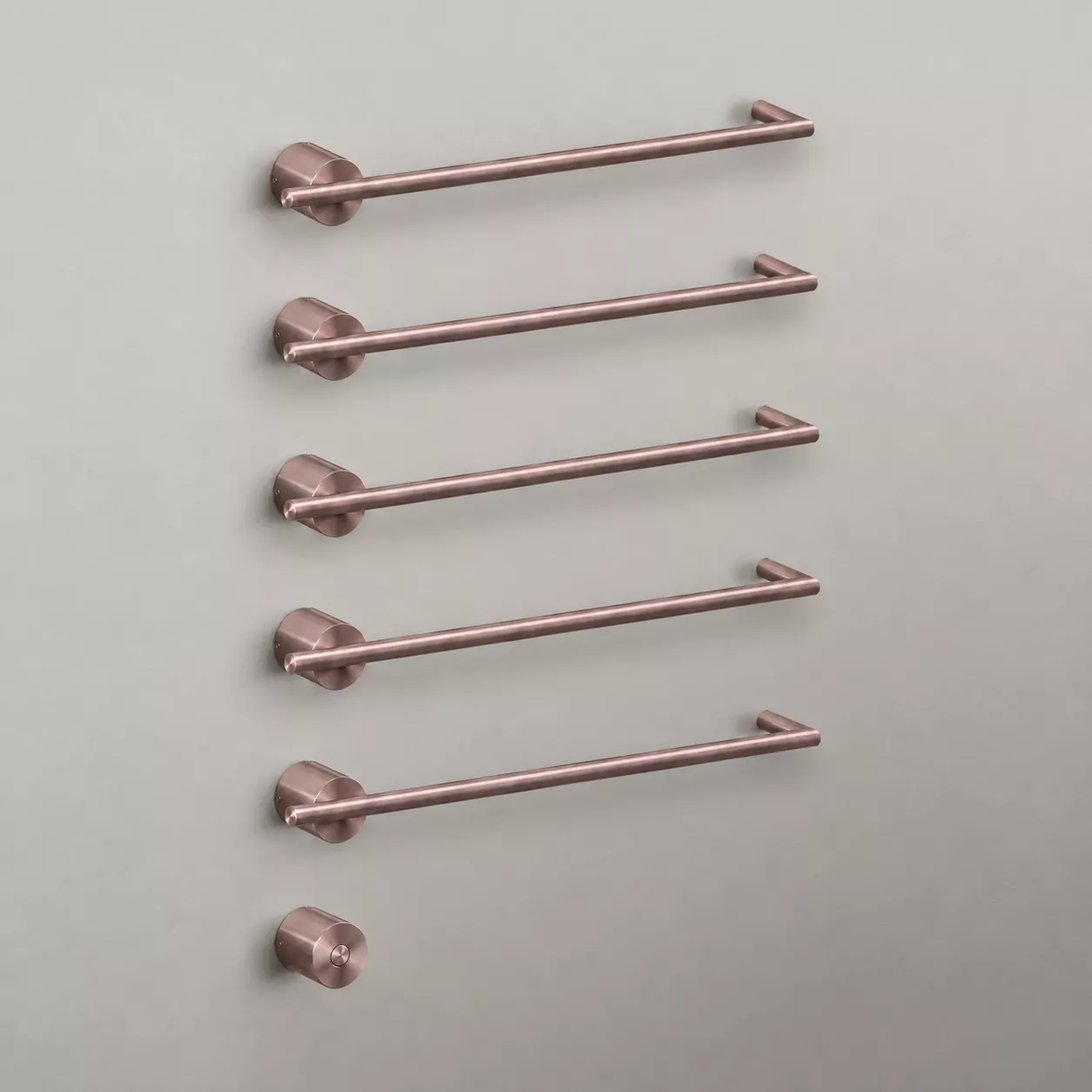 cea EQUILIBRIO elektrischer Handtuchwärmer mit 5 horizontalen Heizstäben mit Power-Taste, bronze satiniert - EQB15ZS cea EQUILIBRIO elektrischer Handtuchwärmer mit 5 horizontalen Heizstäben mit Power-Taste, bronze satiniert - EQB15ZS