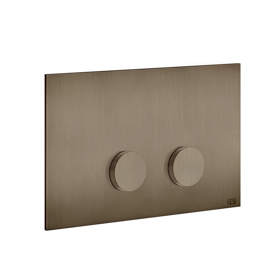 Gessi ANELLO Betätigungsplatte für Conel, Version Diamantato, coffee bronze gebürstet PVD - 54631761 Gessi ANELLO Betätigungsplatte für Conel, Version Diamantato, coffee bronze gebürstet PVD - 54631761