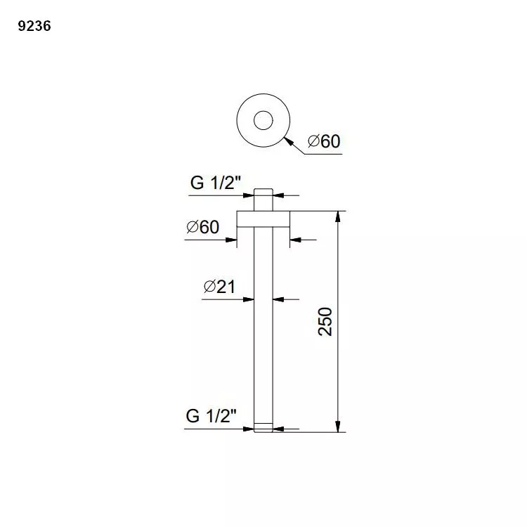 Fantini Decken-Brausearm-86029236