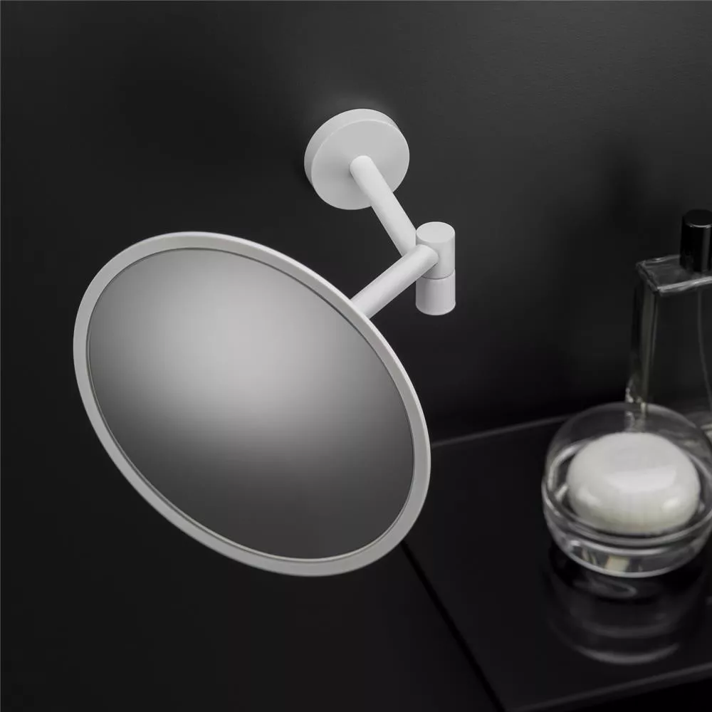 cosmic Black & White Wand-Kosmetikspiegel, 3-fach, weiß matt-WJC238A0085065