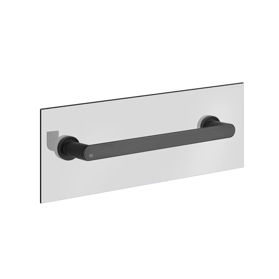 Gessi EMPORIO Badetuchhalter zur Montage an einer Glaswand mit 8-10mm Stärke, Stichmaß: 30cm, schwarz matt - 38911299 Gessi EMPORIO Badetuchhalter zur Montage an einer Glaswand mit 8-10mm Stärke, Stichmaß: 30cm, schwarz matt - 38911299
